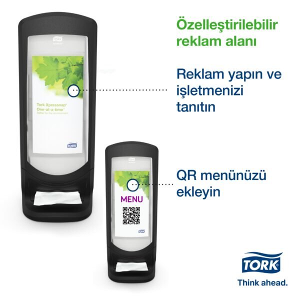 272211 Tork Xpressnap® Peçete Dispenseri Yüksek Kapasiteli Siyah - Görsel 5