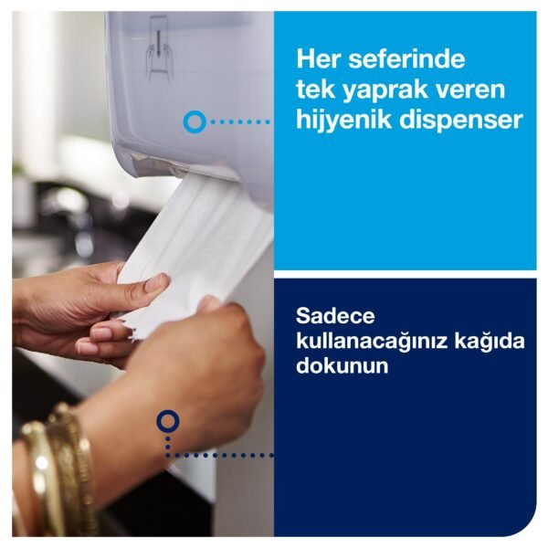 551000 Tork Matic® Hareketli Havlu Dispenseri Beyaz - Görsel 4