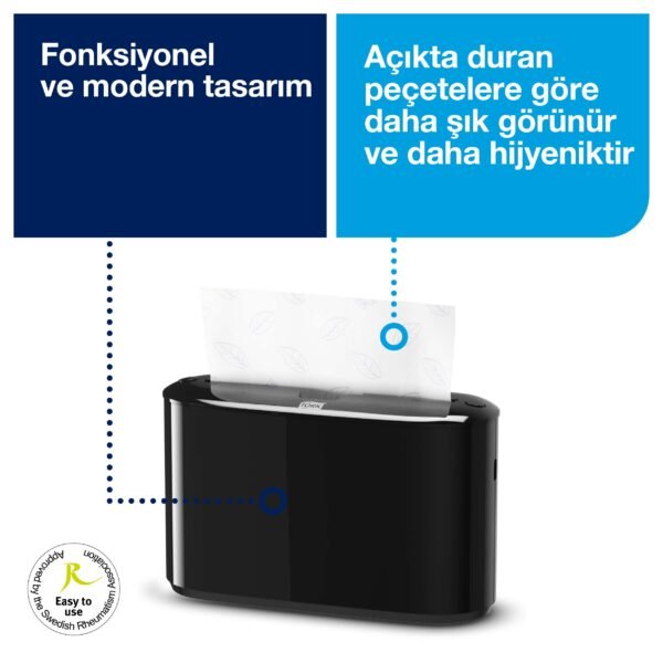 552208 Tork Xpress® Z Katlı Havlu Dispenseri Masaüstü Siyah - Görsel 5